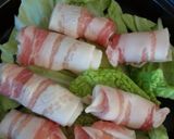 レンジで簡単!豚バラ肉のネギ巻き★和風作り方4写真