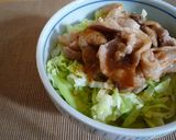 キャベツたっぷり☆焼肉のたれde豚丼作り方4写真