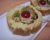 ノンエッグ＊ロールケーキ風ソーセージパン作り方8写真