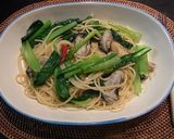牡蠣と小松菜のオイルソースのパスタ作り方7写真