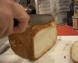 焼き立て食パンの上手なスライスの仕方♪作り方1写真