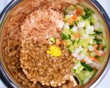 お野菜も一緒に食べる　カラフル納豆作り方5写真