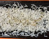 ★加熱不要★胡麻油風味の茗荷しらす丼作り方2写真