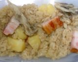 ベーコンとじゃがいもの炊き込みご飯作り方5写真