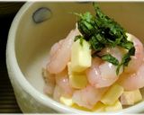 大人酒肴★甘エビとチーズのレモン塩仕立て作り方4写真