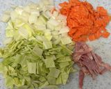 【学校給食】ABCスープ（トマト味）作り方2写真