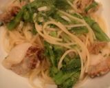 ホタテと菜の花のパスタ作り方7写真