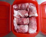 ＊ルクエde豚肉ねぎ巻き蒸し☆レモンだれ作り方2写真