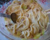 青じそドレッシングで簡単!納豆パスタ作り方4写真