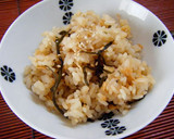 塩昆布と桜エビの炊き込みご飯作り方4写真