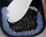 青色ご飯でキャラ弁☆クッキーモンスター作り方3写真