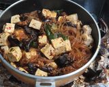 麻婆豆腐春雨茄子青椒木耳ピーマンキクラゲ作り方8写真