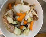 ゴロゴロ野菜魚肉ソーセージナポリタン炒煮作り方11写真