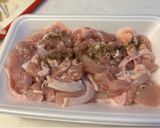 鶏キャベ醬醬炒め丼作り方1写真