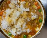 全てレンジさっぱりオイすき焼き味炒飯弁当作り方9写真