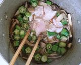鶏ささみと オクラ 椎茸 エリンギのオイスター煮作り方9写真