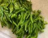 絹さやのシーチキン和え作り方1写真