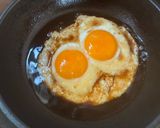 贅沢卵2個!濃旨バターベーコンエッグ丼作り方5写真