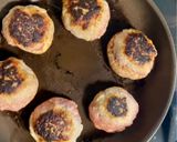 肉厚しいたけの塩麹肉詰め作り方4写真