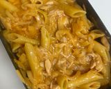 節約キャンプ飯！ツナトマトクリームパスタ作り方5写真