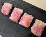 豚肉とキムチとチーズのライスペーパー焼き作り方7写真