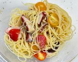 タコとトマトの爽快カッペリーニ！冷製パスタ作り方5写真