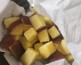 ザクザクさつま芋とソーセージサラダ☆弁当作り方1写真