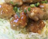 お手軽★　豚こま切れ肉で♪ポン照り肉団子作り方7写真