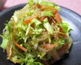 せん切り野菜と春雨サラダ　青しそ胡麻風味作り方5写真