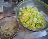 豚バラ肉のキャベツ蒸し作り方1写真