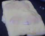 餅ピザ★チーズ明太作り方3写真