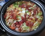 野菜と缶詰でつくる簡単トマト鍋作り方8写真