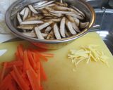 簡単★豚肉入りみそ味キンピラ作り方1写真