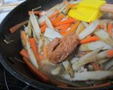 簡単★豚肉入りみそ味キンピラ作り方3写真