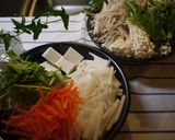 鶏スープから作るとり鍋作り方5写真