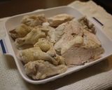 鶏スープから作るとり鍋作り方4写真