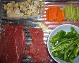 たっぷり野菜の肉巻き作り方1写真