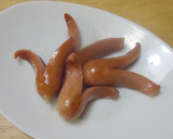 お弁当に…かわいいうさぎソーセージ♪作り方3写真