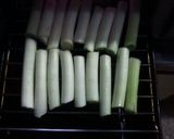 焼き葱とねじり蒟蒻の柚子味噌ダレ作り方1写真