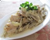 鶏肉とごぼうのミルクチーズ煮作り方9写真