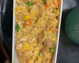 レンジ簡単クリーミービビンバ味炒飯弁当作り方13写真