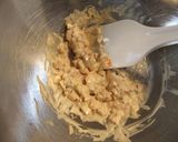 春菊と茹で卵のアンチョビサラダ作り方3写真