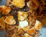 鶏むね肉とレンコンのバター醤油炒め作り方3写真