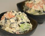 クリームチーズで♪海老とアボカドの白和え作り方5写真