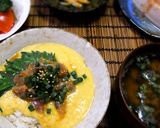 鯵の青じそ漬け・味噌とろろ丼作り方6写真