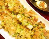 チーズとキャベツの落とし焼き作り方4写真