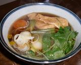 野菜たっぷしきつね蕎麦作り方4写真