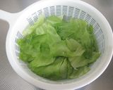 海老とレタスの青じそとろろサラダ作り方1写真
