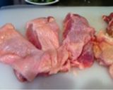 簡単！とり肉ソテーネギの青じそ風味☆作り方1写真