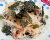 大根とわかめの青じそ梅サラダ作り方4写真